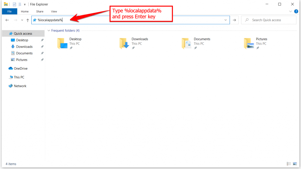 Windows Explorer Local App Data